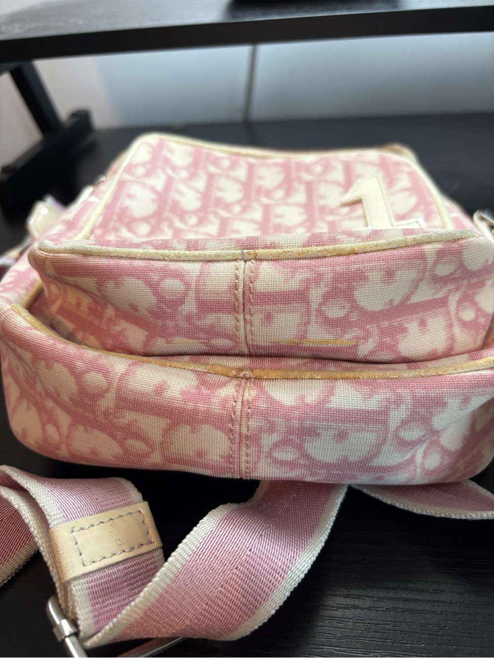 Vintage Christian Dior Pink Trotter No. 1 Crossbody Bag Galliano Era Project Bag - Picture 2 of 16